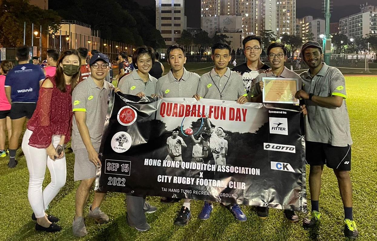 HKQA co-organised Quadball Fun Day with City Rugby Football Club in September 2022